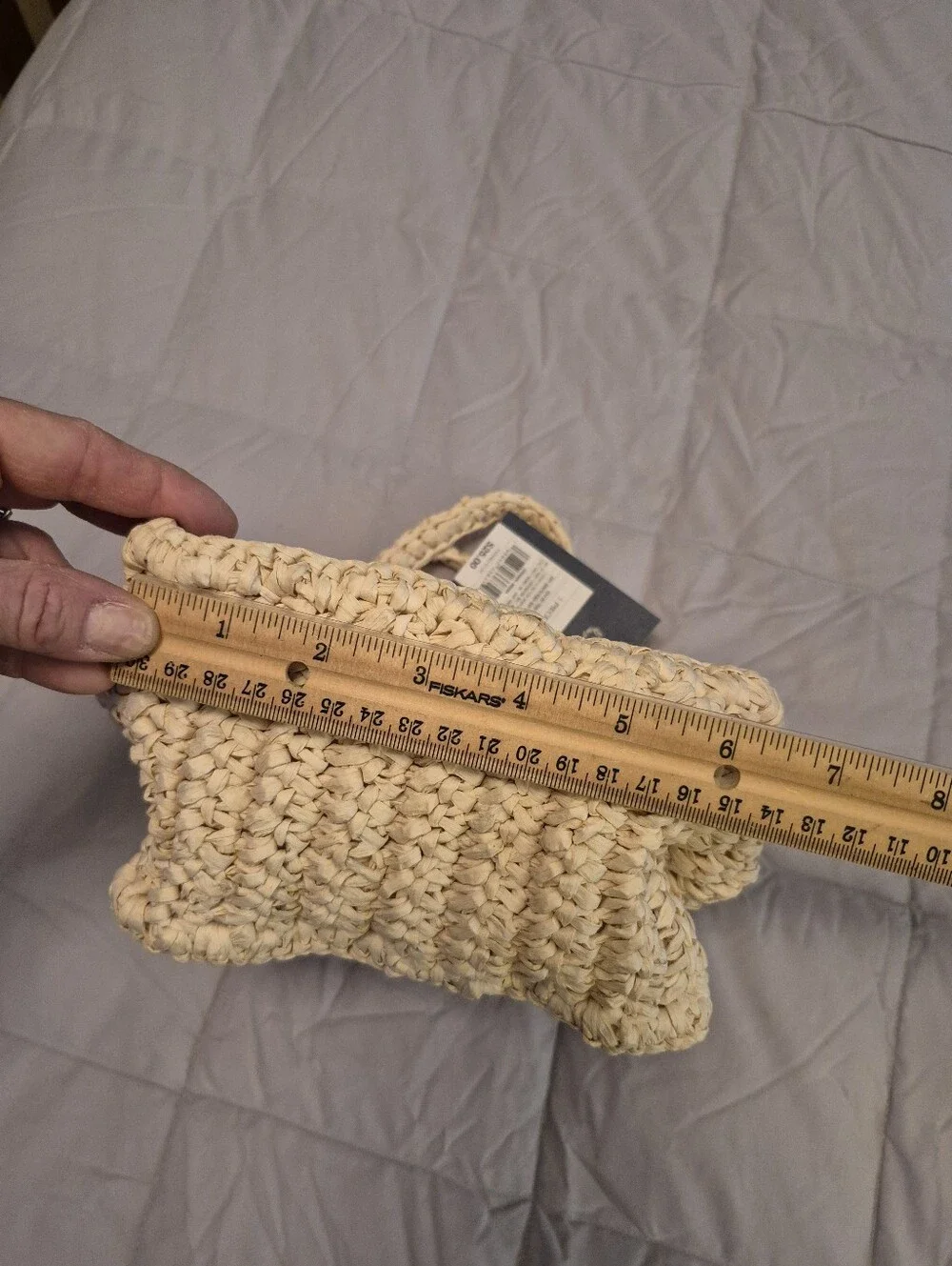 NWT Universal Thread Cream Colored Raffia Crocheted Bag